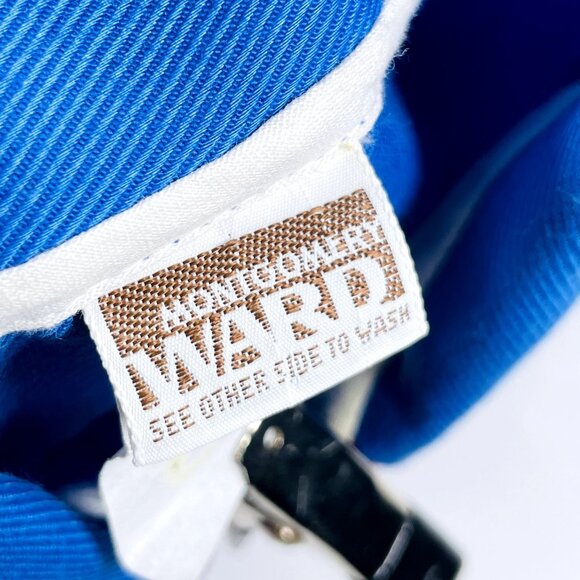 Vintage Montgomery Ward Color Block STOP GO Mechanic Longalls Romper Outfit 18m - Picture 2 of 13